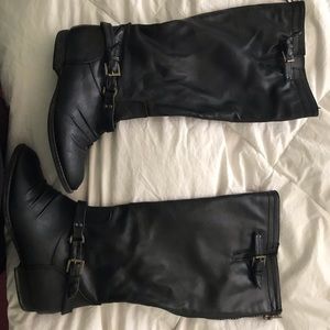 black, leather boots.